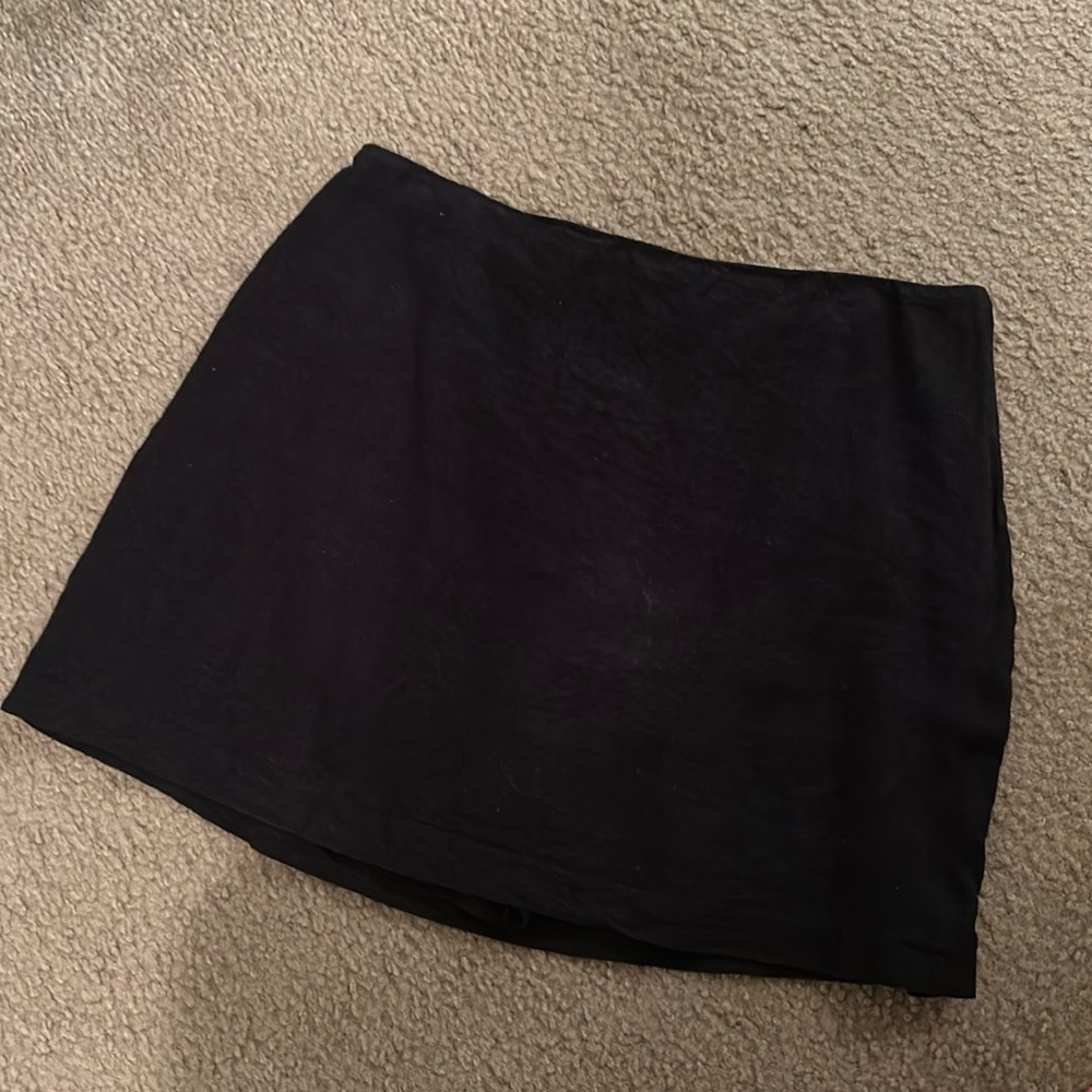 Linen Blend Mini Skort